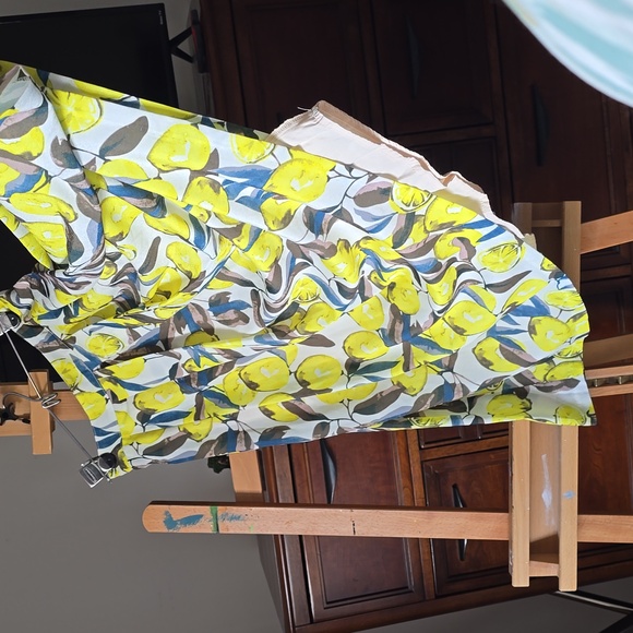 Elorie Lemon Print Pleated Skirt - Picture 6 of 7